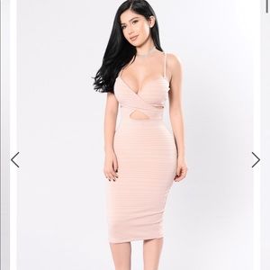 Fashion Nova light pink dress